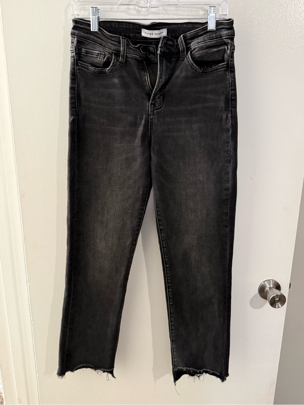 Flying Monkey Women’s Size 27 Gray Black Skinny Jeans Stretch Denim